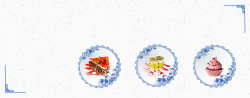 青花瓷碗筷青花瓷古风西式餐点背景高清图片