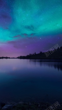 紫色梦幻H5背景摄影图片