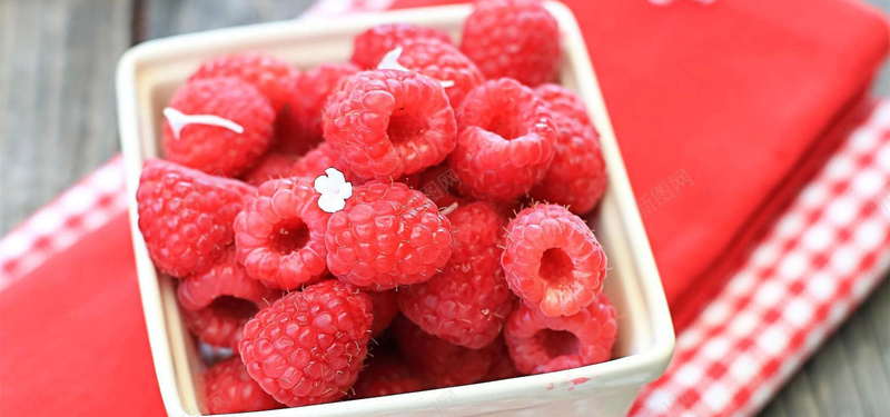 美食树莓覆盆子蔓越莓水果背景摄影图片
