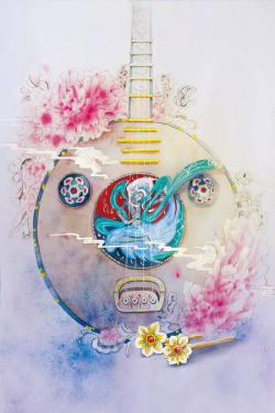 美丽的簪子中国古典音乐海报高清图片