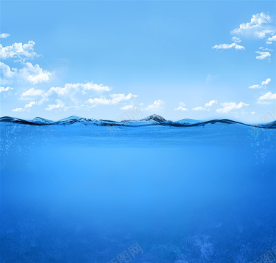 水元素系列之精美的水平面摄影图片