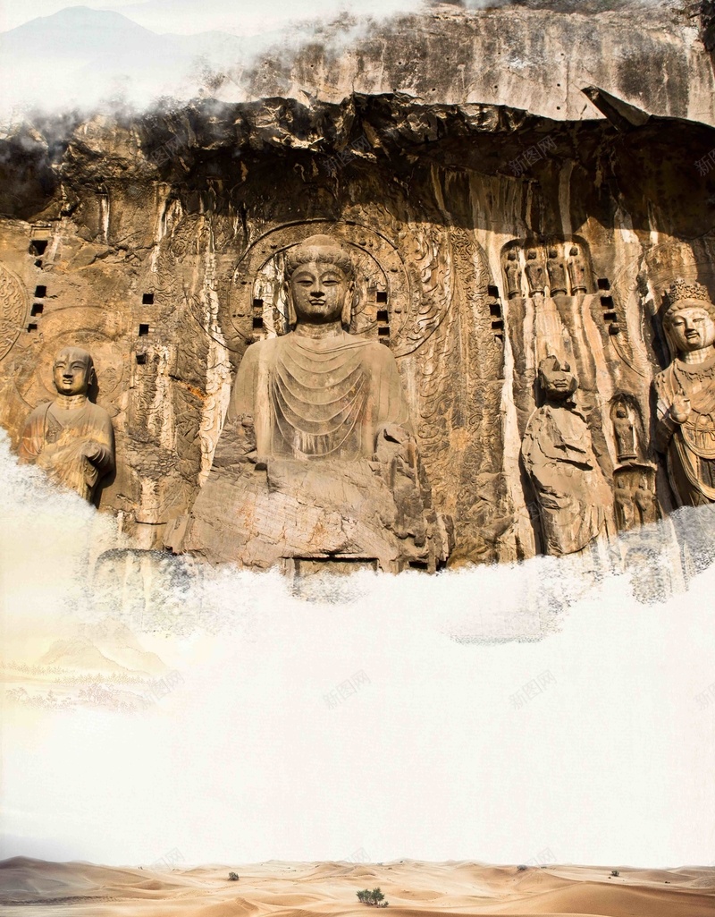 河南洛阳龙门石窟旅行社旅游宣传jpg设计背景_新图网 https://ixintu.com 少林寺海报 旅游景点 河南 河南印象 河南风光 洛 洛阳少林寺 洛阳文化 洛阳旅行社 洛阳游 洛阳美食 畅游洛阳
