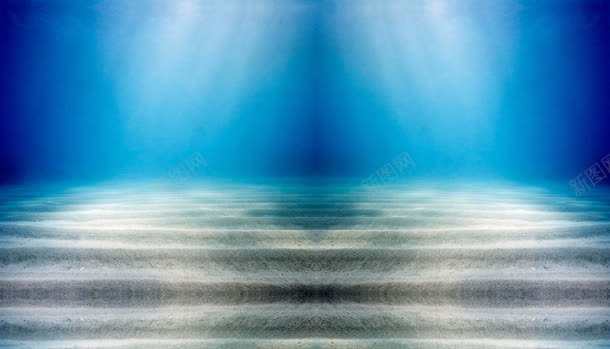 蓝色幻彩灯光下的湖面海报背景背景