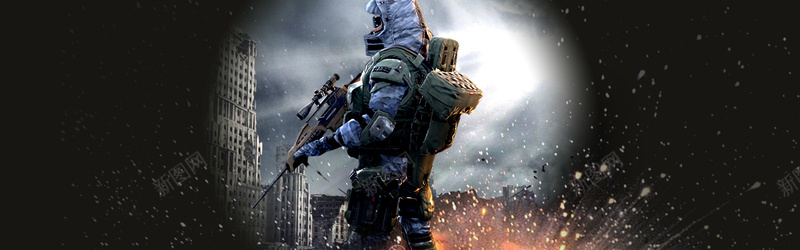 游戏战争类海报背景背景