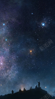 星空H5背景摄影图片