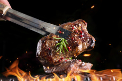 碳火烤肉广告背景图高清图片