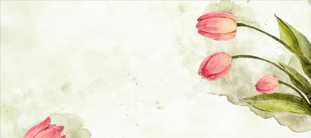 清新背景jpg设计背景_新图网 https://ixintu.com 唯美 淘宝天猫女装广告 花