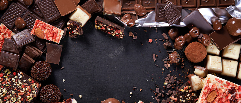 巧克力背景摄影图片