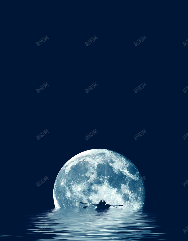蓝色人类月球日海报psd设计背景_新图网 https://ixintu.com 720 七星伴月 人类月球日 嫦娥奔月 手绘 探索太空 月亮 月球表面 每月之星 蓝色 风水球