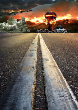 火光炸开硝烟战争与家园公益广告海报背景高清图片