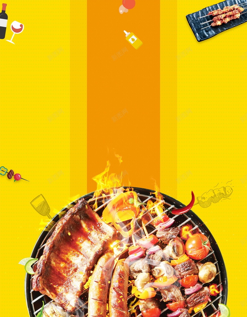 美食烧烤撸串大排档背景模板psd设计背景_新图网 https://ixintu.com BBQ PSD源文件 PSD素材 中式餐饮 分层文件 夜市 大排档 小吃文化 撸串儿 撸串约吗 烤串儿 烧烤单页 烧烤海报 美食文化 背景模板 背景海报 背景素材 餐饮文化 高清背景