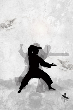 太极拳比赛中国功夫海报背景高清图片