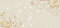 塔罗门浮雕花朵花蔓星光背景墙装饰画高清图片
