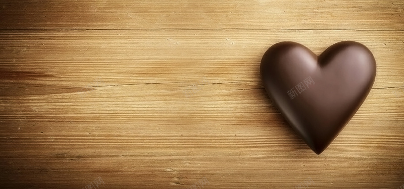 心形巧克力木纹背景背景
