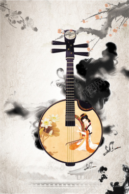 古典大气的中国风音乐节海报背景背景