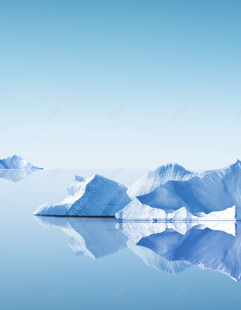 海水冰山H5背景psd_新图网 https://ixintu.com H5 h5 冰上 天空 摄影 模型 海水 风景