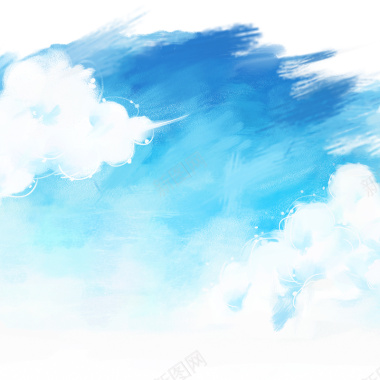 蓝天白云质感背景背景