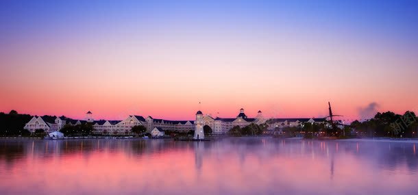 夕阳城市背景背景