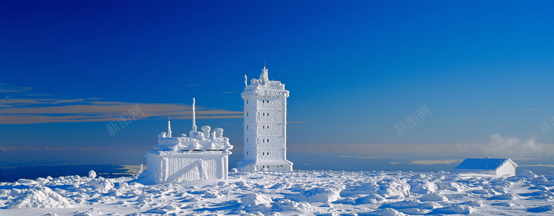 冰雪建筑psd_新图网 https://ixintu.com 冬天 建筑 摄影 海报banner 海边 雪景 风景