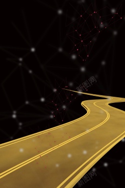 行走在路上的大气黑金奔跑在路上高清图片