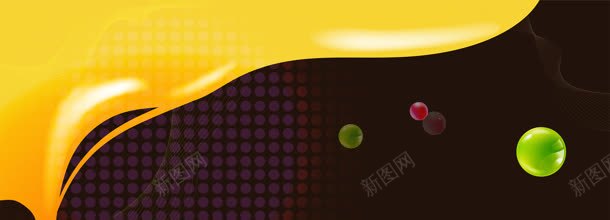 电商黑色绚丽墨背景bannerjpg设计背景_新图网 https://ixintu.com banner 圈圈 墨 点点 电商 绚丽 背景 黄色 黑色