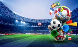 世界杯开心足球运动会海报高清图片
