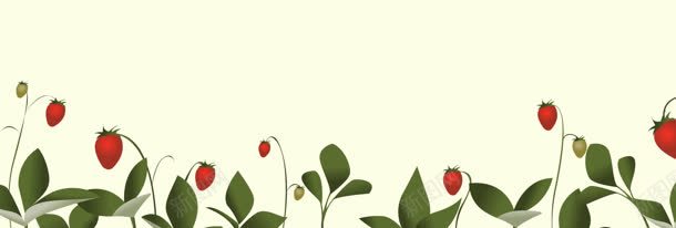 精美韩国卡通banner背景jpg设计背景_新图网 https://ixintu.com 卡通背景 叶子 草莓
