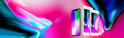 手机配件促销炫酷新款手机促销紫色banner高清图片