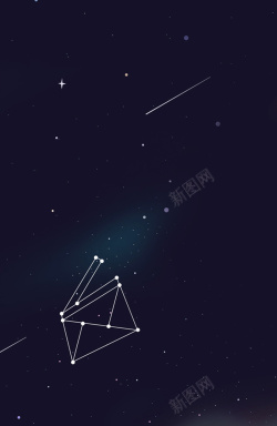 黑夜背景图案黑夜创意星座纹理高清图片