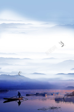 鄱阳湖五一劳动节假期旅游鄱阳湖宣传背景高清图片