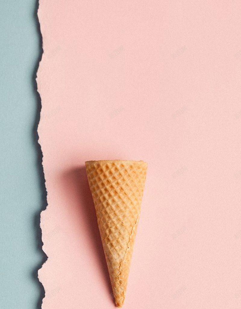 甜筒H5背景jpg设计背景_新图网 https://ixintu.com H5 H5背景 h5 冰淇淋 甜品 甜筒 美食 蓝粉色