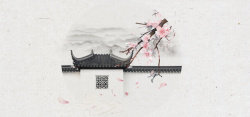 移门图中国风传统古典水墨画背景图高清图片