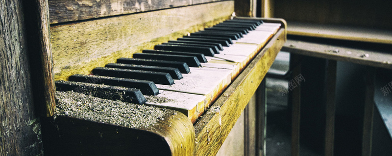 复古钢琴背景摄影图片