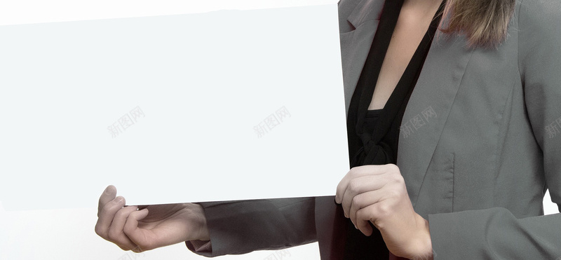 举着白纸的职业女性jpg_新图网 https://ixintu.com 商务 宣传 工作 摄影 海报banner 白纸 职业女性 风景