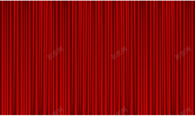 红色舞台幕布纹理背景矢量图背景