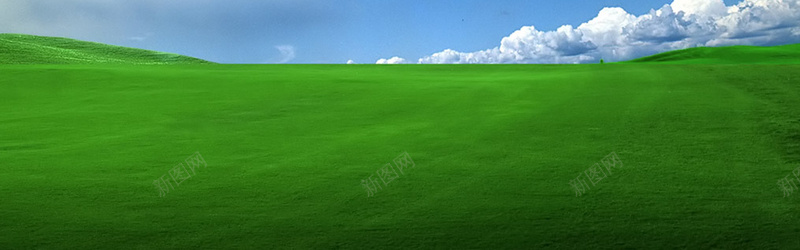蓝天草原背景jpg_新图网 https://ixintu.com 摄影 海报banner 白云 绿草 草原 草地 蓝天 风景