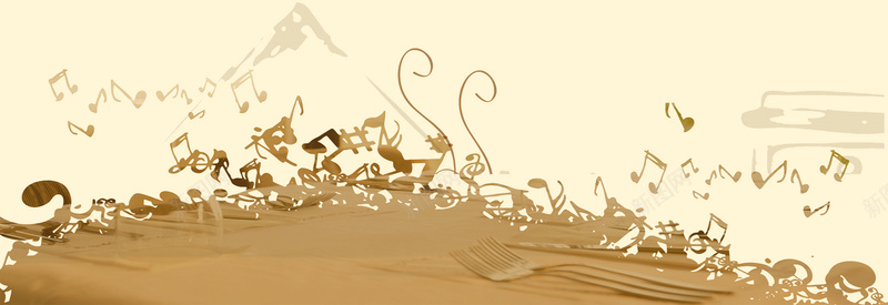 创意抽象美食背景psd设计背景_新图网 https://ixintu.com 创意 抽象 海报banner 淡雅 纹理 美食 质感 音乐 音符