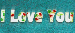 水晶墙矢量创意爱情字体背景高清图片