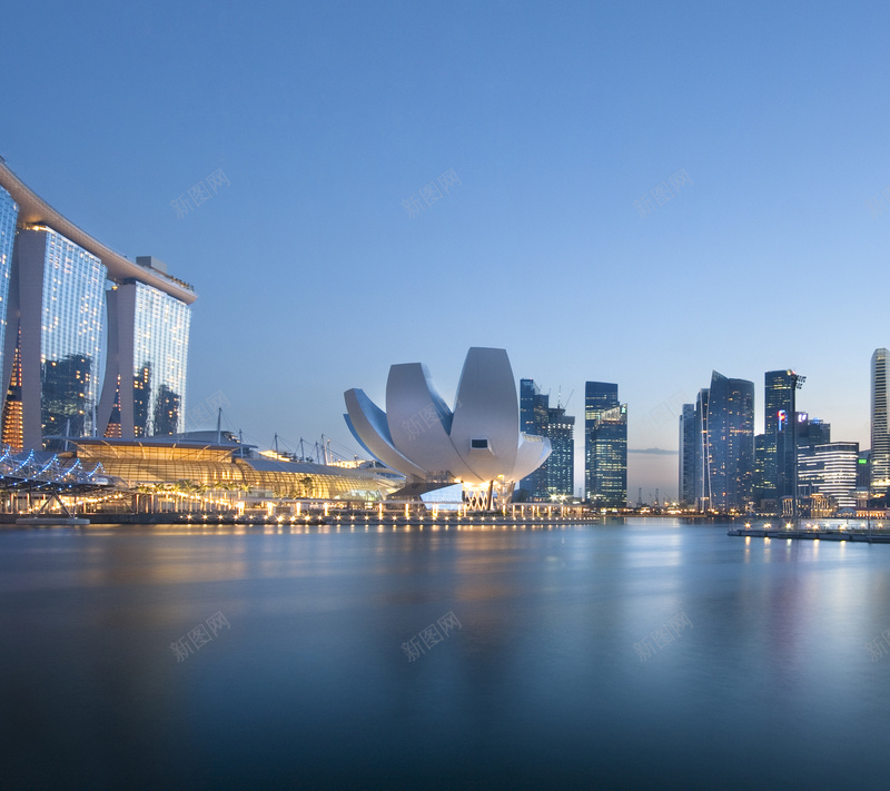 新加坡滨海湾jpg设计背景_新图网 https://ixintu.com 建筑 新加坡 滨海湾 背景