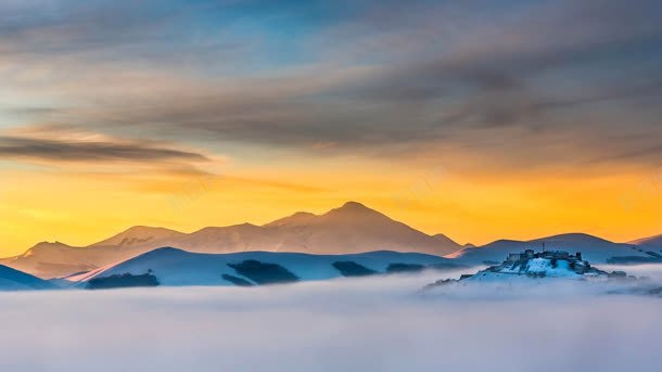 夕阳山峰云雾壁纸jpg设计背景_新图网 https://ixintu.com 云雾 壁纸 夕阳 山峰