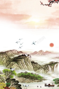 千里江山中国风江山如画高清图片