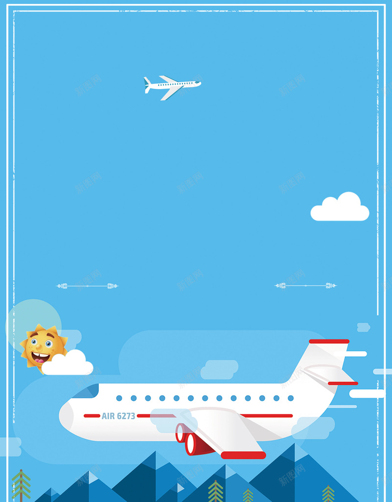 卡通商务登机航空psd设计背景_新图网 https://ixintu.com 交通 企业文化 候机 全球地图 商务 商务航空 海报 登机 空姐 航空 飞机