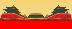 古代红墙中国古典皇宫大气背景高清图片