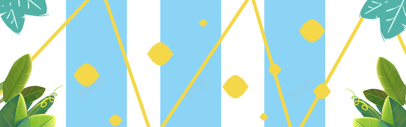 柠檬元素banner背景图背景