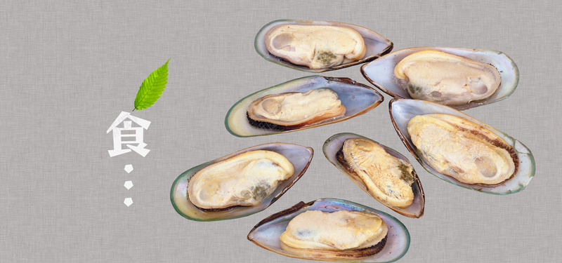 美食海鲜贝壳蛏子食品食物美味淘宝背景背景