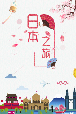 特色文化日本旅游海报背景高清图片