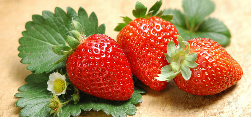 草莓水果背景摄影图片