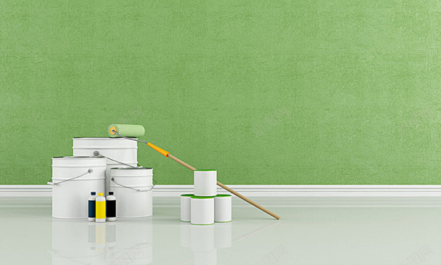 绿色环保竹炭油漆墙壁室内装修海报背景背景