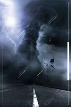 防汛标语台风预警防汛防台海报背景高清图片