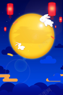 中秋国庆双节钜惠背景